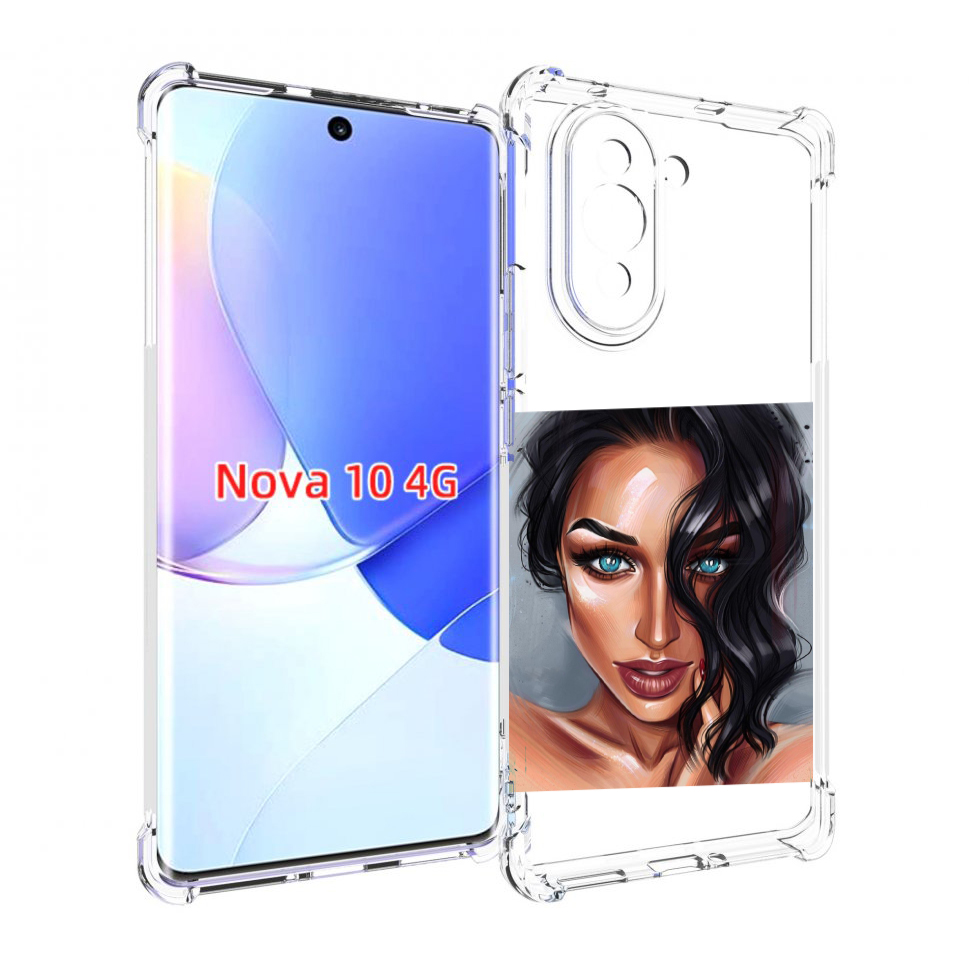 

Чехол MyPads Брюнетка для Huawei Nova 10, Прозрачный, Tocco