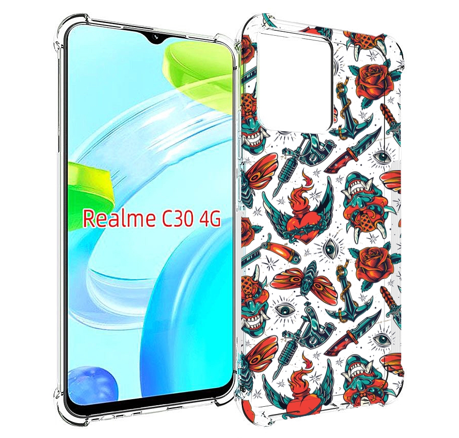 

Чехол MyPads олд-скул-пак для Realme C30 4G / Narzo 50i Prime, Прозрачный, Tocco