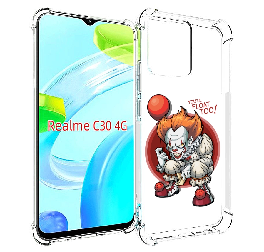 

Чехол MyPads одетый-клоун для Realme C30 4G / Narzo 50i Prime, Прозрачный, Tocco
