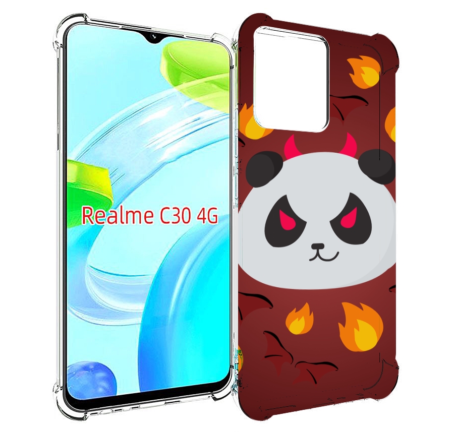 

Чехол MyPads огненная-панда для Realme C30 4G / Narzo 50i Prime, Прозрачный, Tocco