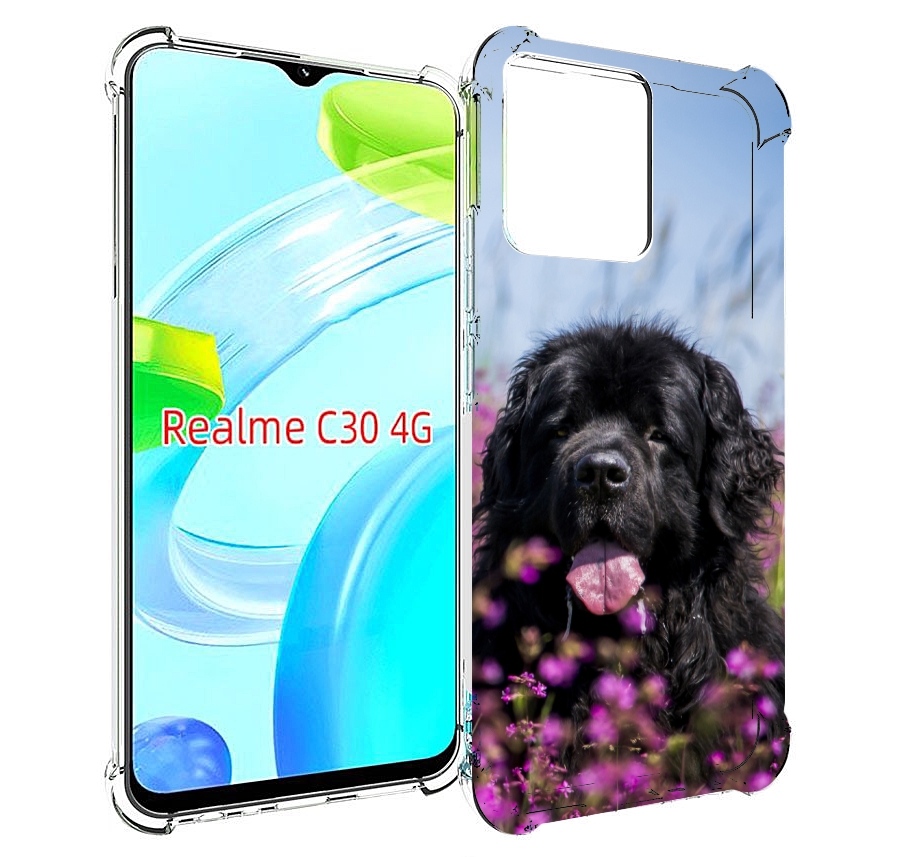 

Чехол MyPads ньюфаундлед для Realme C30 4G / Narzo 50i Prime, Прозрачный, Tocco