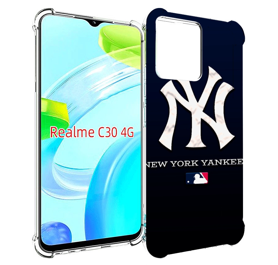 

Чехол MyPads нью оирк янкис беисбол для Realme C30 4G / Narzo 50i Prime, Прозрачный, Tocco