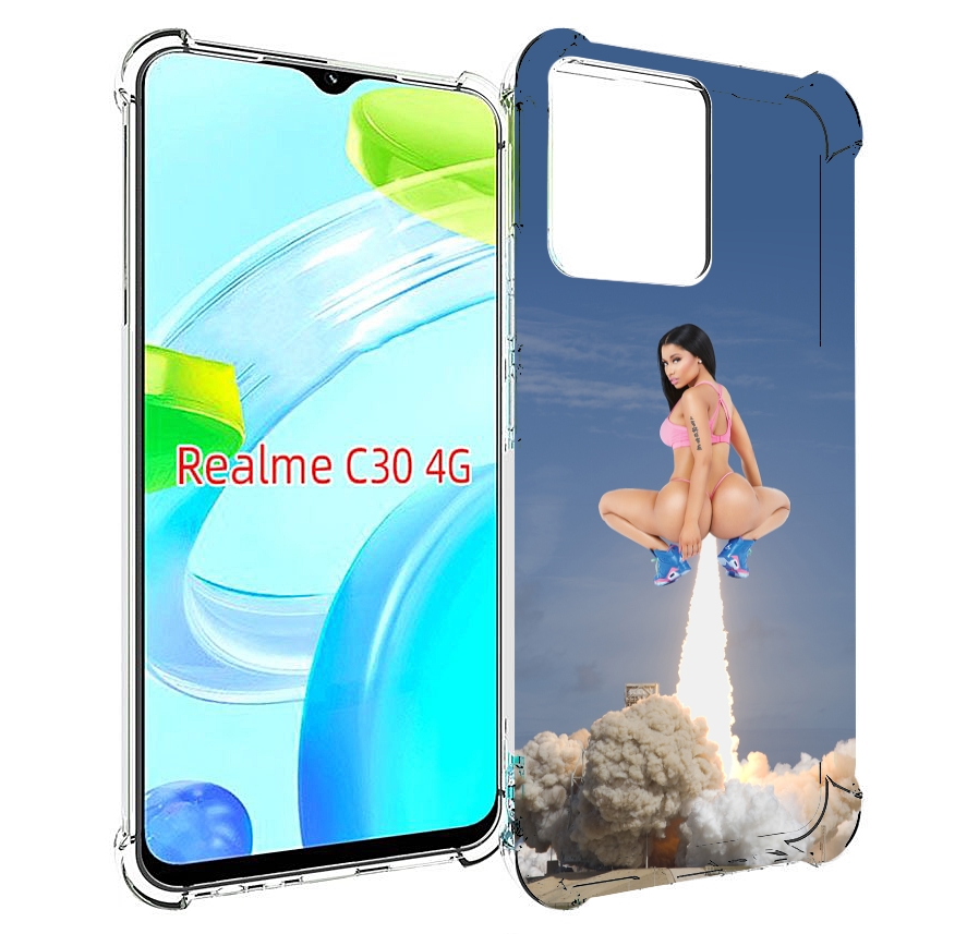 

Чехол MyPads ники-минаж-ракета детский для Realme C30 4G / Narzo 50i Prime, Прозрачный, Tocco