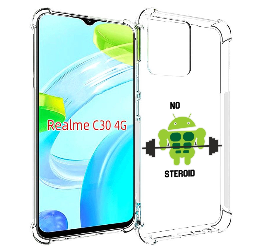 

Чехол MyPads нет-стероидам для Realme C30 4G / Narzo 50i Prime, Прозрачный, Tocco