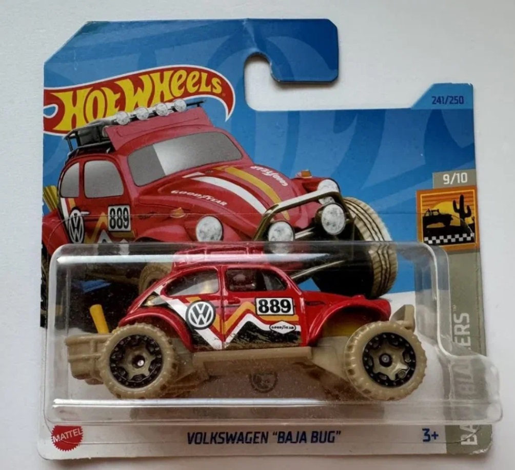 

Машинка базовой коллекции Hot Wheels VOLKSWAGEN BAJA BUG красная 5785 HKK93, Красный, VOLKSWAGEN "BAJA BUG"
