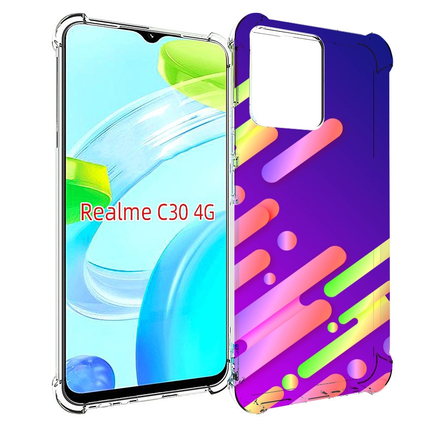 

Чехол MyPads неоновый-фон для Realme C30 4G / Narzo 50i Prime, Прозрачный, Tocco