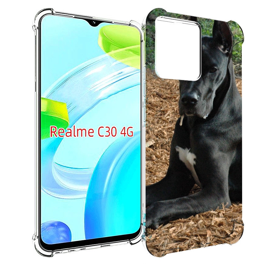 

Чехол MyPads немецкии дог для Realme C30 4G / Narzo 50i Prime, Прозрачный, Tocco