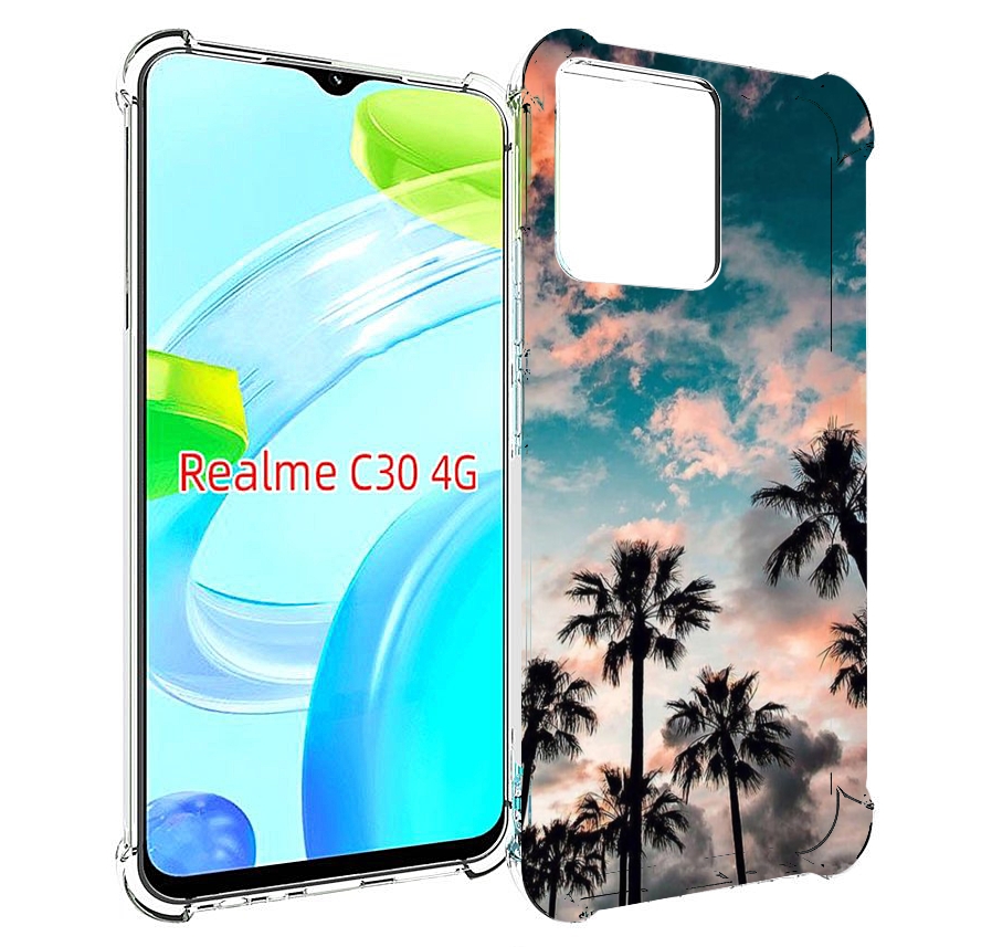 

Чехол MyPads небо-с-пальмами для Realme C30 4G / Narzo 50i Prime, Прозрачный, Tocco