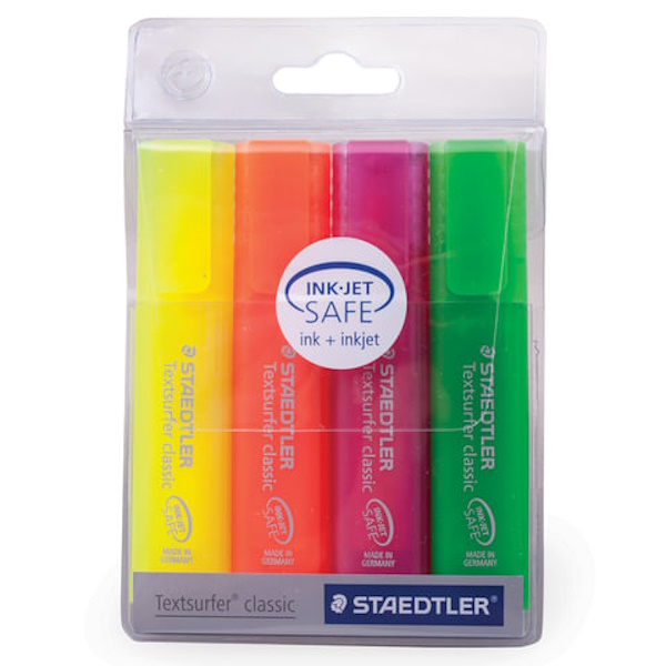 Набор текстовыделителей Staedtler Textsurf classic, 4 цвета