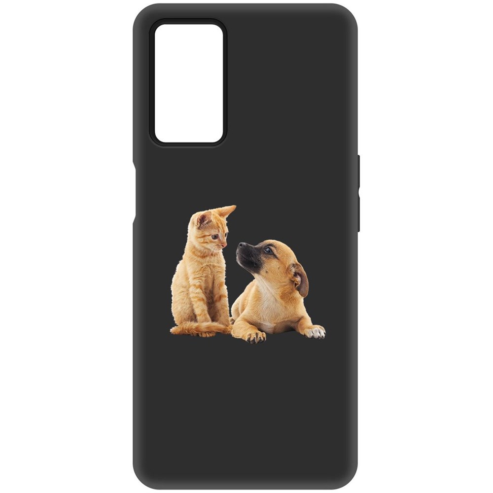 

Чехол-накладка Софт Лучшие друзья для Oppo A55, Черный