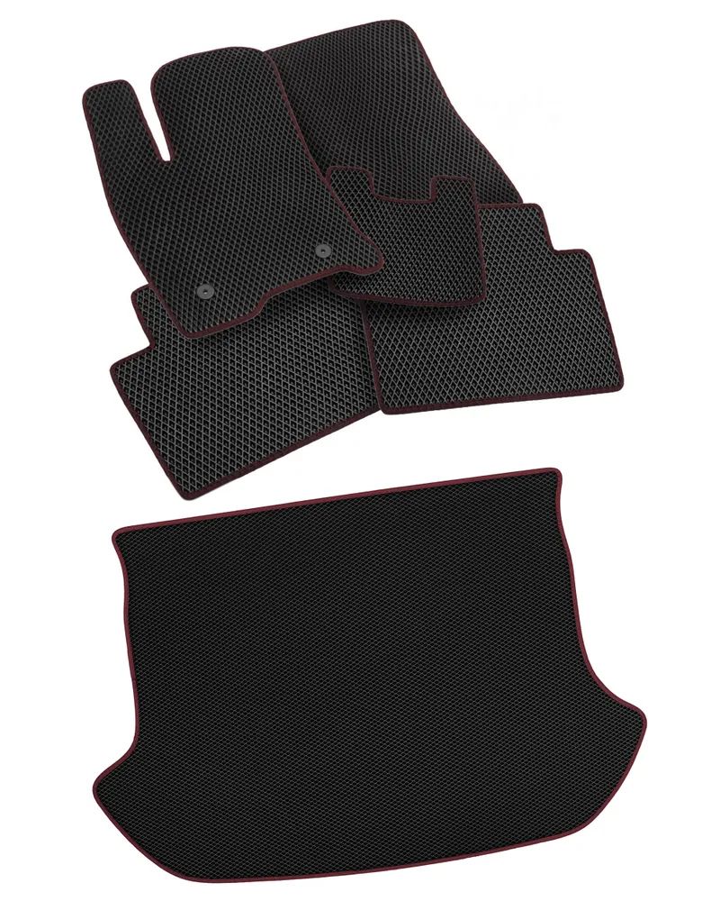 

EVA коврики для Mitsubishi Pajero II 1990-2000 5 дверей AM31029R бордовый, Pajero
