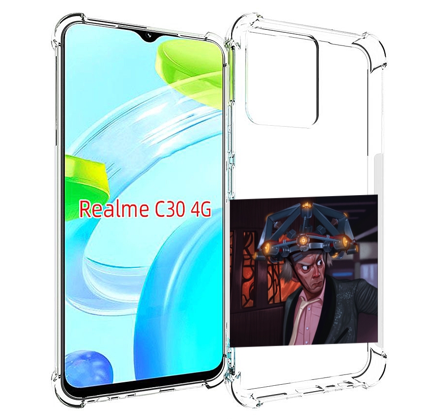 

Чехол MyPads назад-в-будущее для Realme C30 4G / Narzo 50i Prime, Прозрачный, Tocco