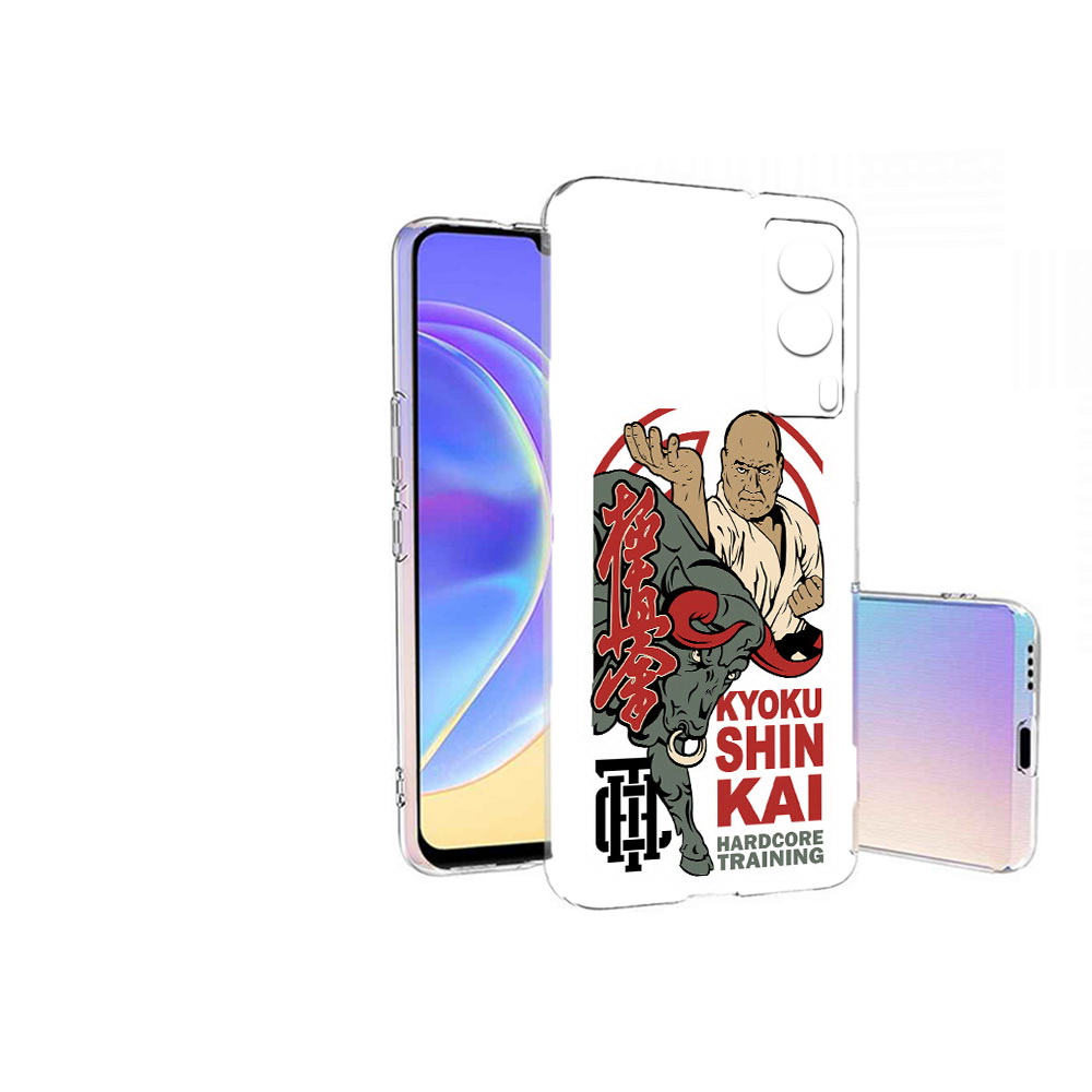 

Чехол MyPads Tocco для Vivo V21E единоборства рисунок (PT161736.380.343), Прозрачный, Tocco