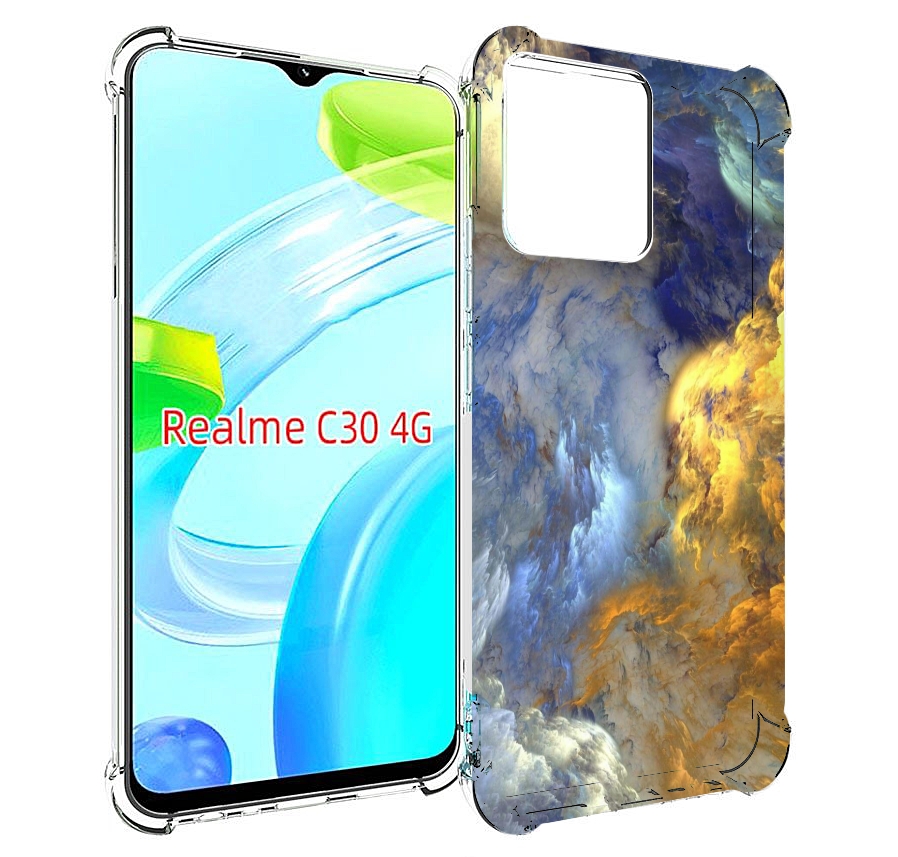 

Чехол MyPads мраморное небо для Realme C30 4G / Narzo 50i Prime, Прозрачный, Tocco