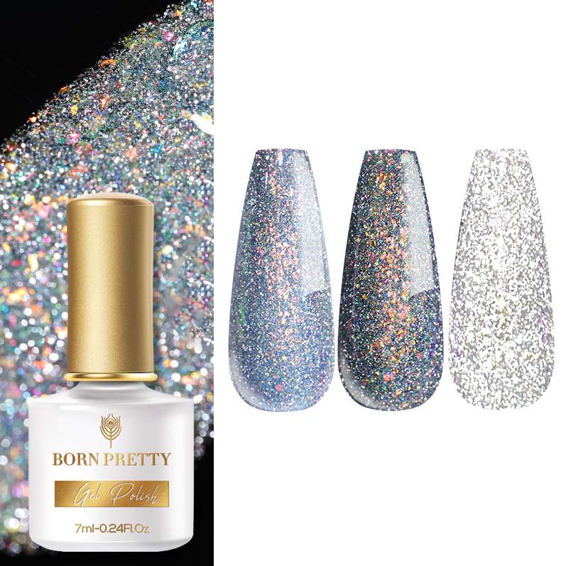 

Гель-лак Born Pretty Reflective Glitter Flash RGF-04 53087-04 7 мл, 53087-04