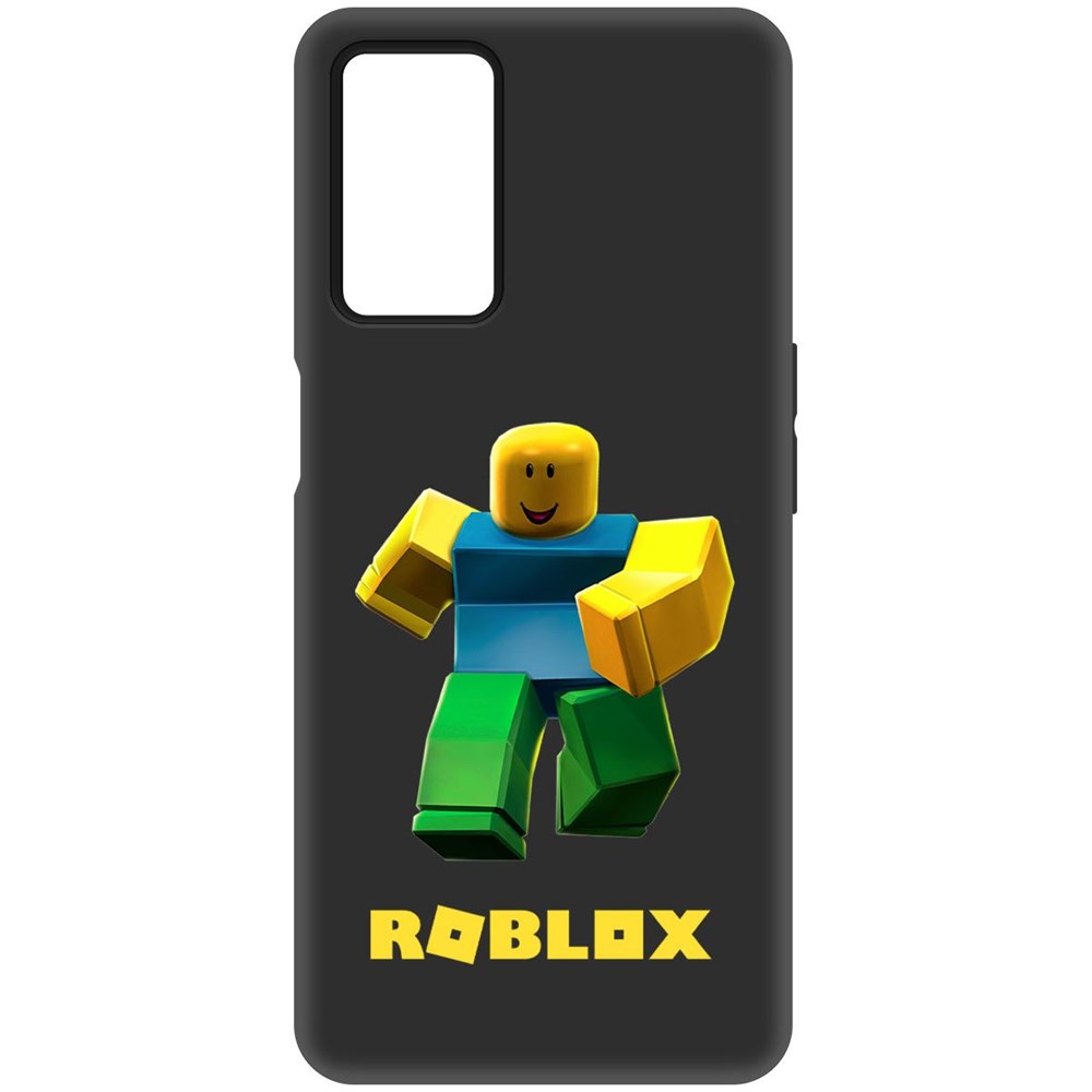 

Чехол-накладка Софт Roblox-Классический Нуб для Oppo A55, Черный