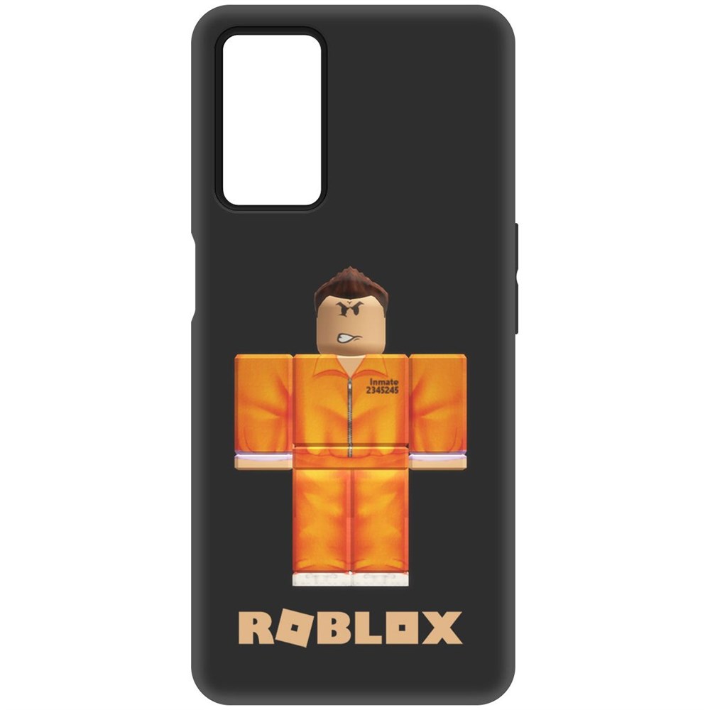 

Чехол-накладка Софт Roblox-Заключенный для Oppo A55, Черный