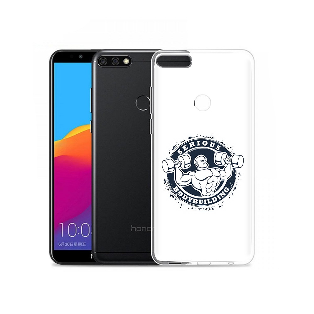 

Чехол MyPads Tocco для Honor 7C Pro бодибилдинг воля к победе (PT113786.47.231), Прозрачный, Tocco