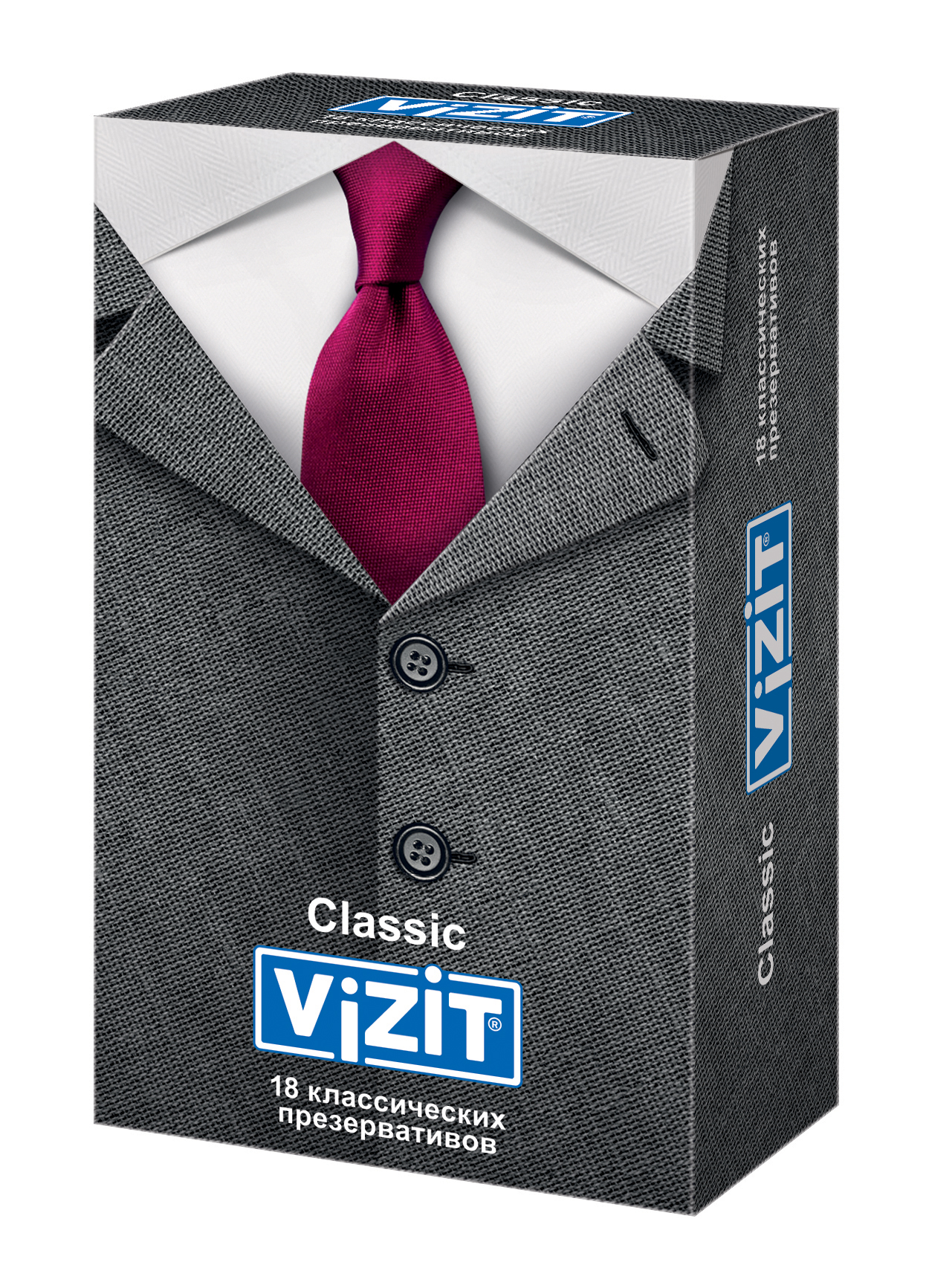 Презервативы Vizit Classic классические 18 шт. прозрачный