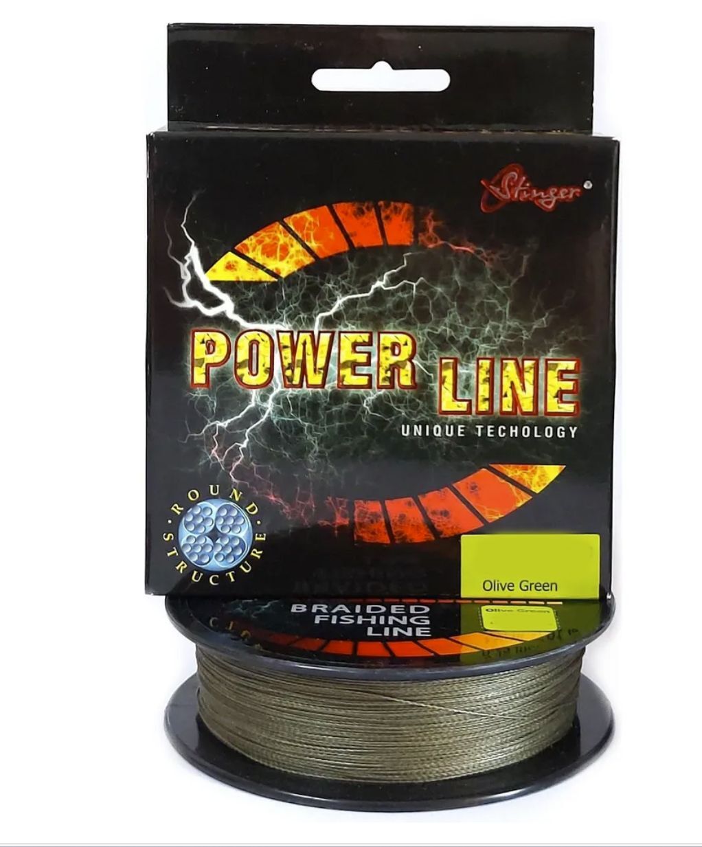 Плетеный шнур Stinger PowerLine 125 м, Forest Green, 0,23 мм (- / 0.18 / 13.4 / 150 / 1.2