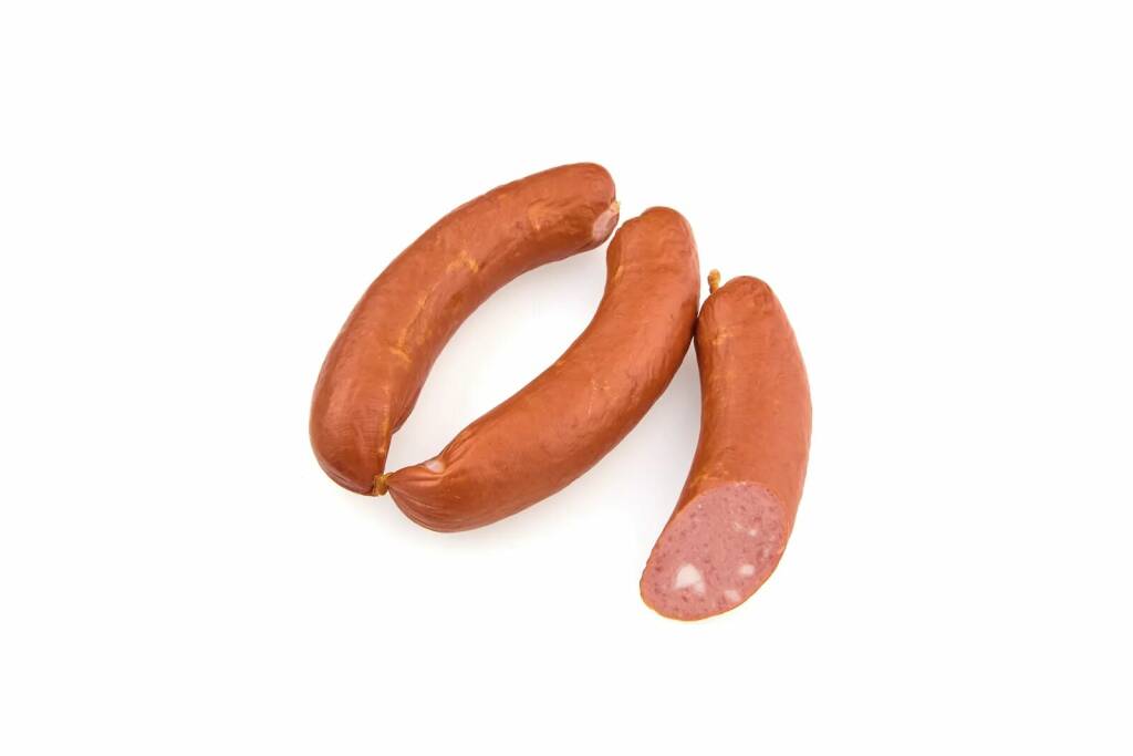 

Колбаски полукопченые Охотничьи ГОСТ +-500 г