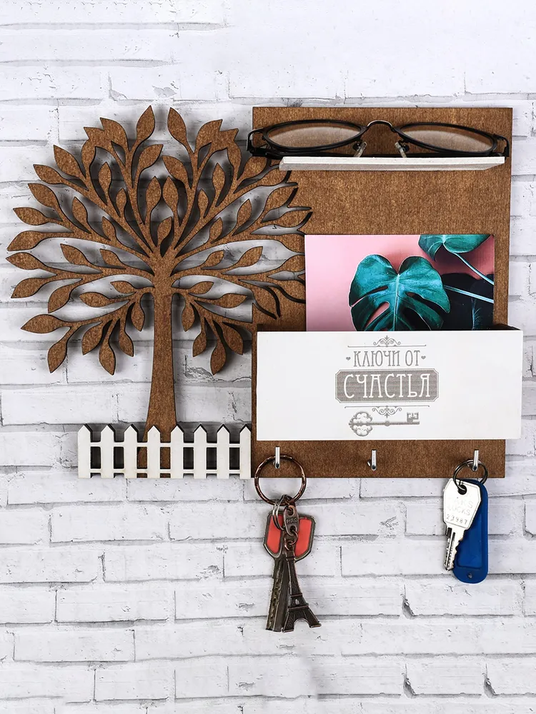 

Ключница с полкой Home Collection Дерево 27*20 см 3956903 1 шт