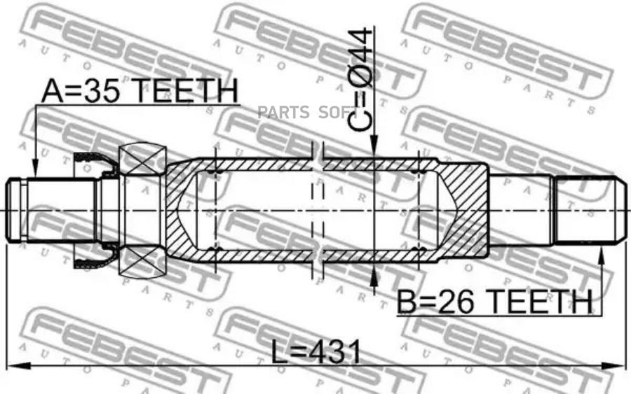 

Полуось правая ford mondeo iii 2112-gemt
