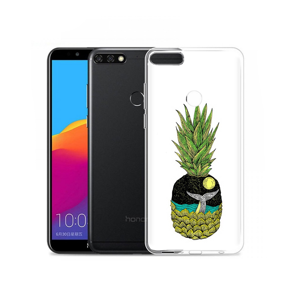 

Чехол MyPads Tocco для Honor 7C Pro ананас с китом (PT113786.47.220), Прозрачный, Tocco