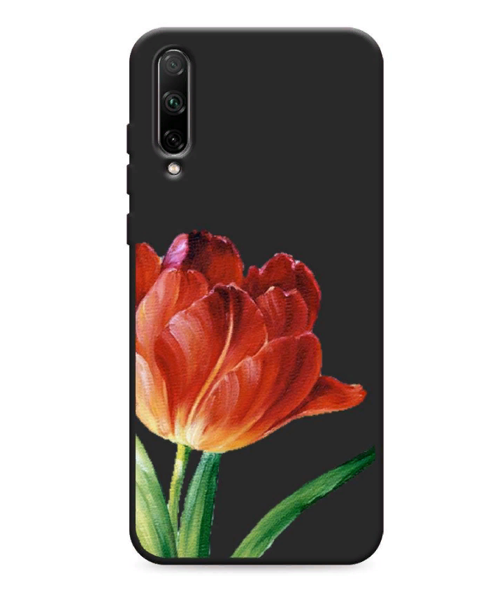 

Чехол Awog на Honor 30i "Красный тюльпан", Черный;красный