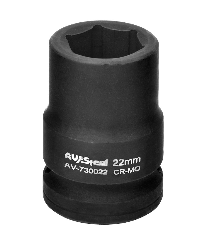 

Головка ударная 3/4", шестигранная, 22 мм "AV Steel", AV-730022