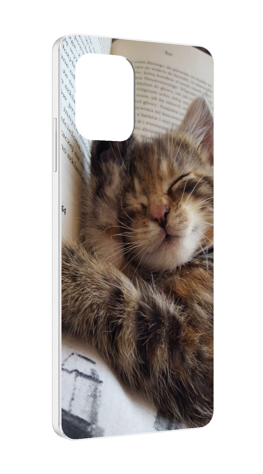 

Чехол MyPads Спящий-котенок для UMIDIGI Power 7 Max / Power 7S, Прозрачный, Tocco