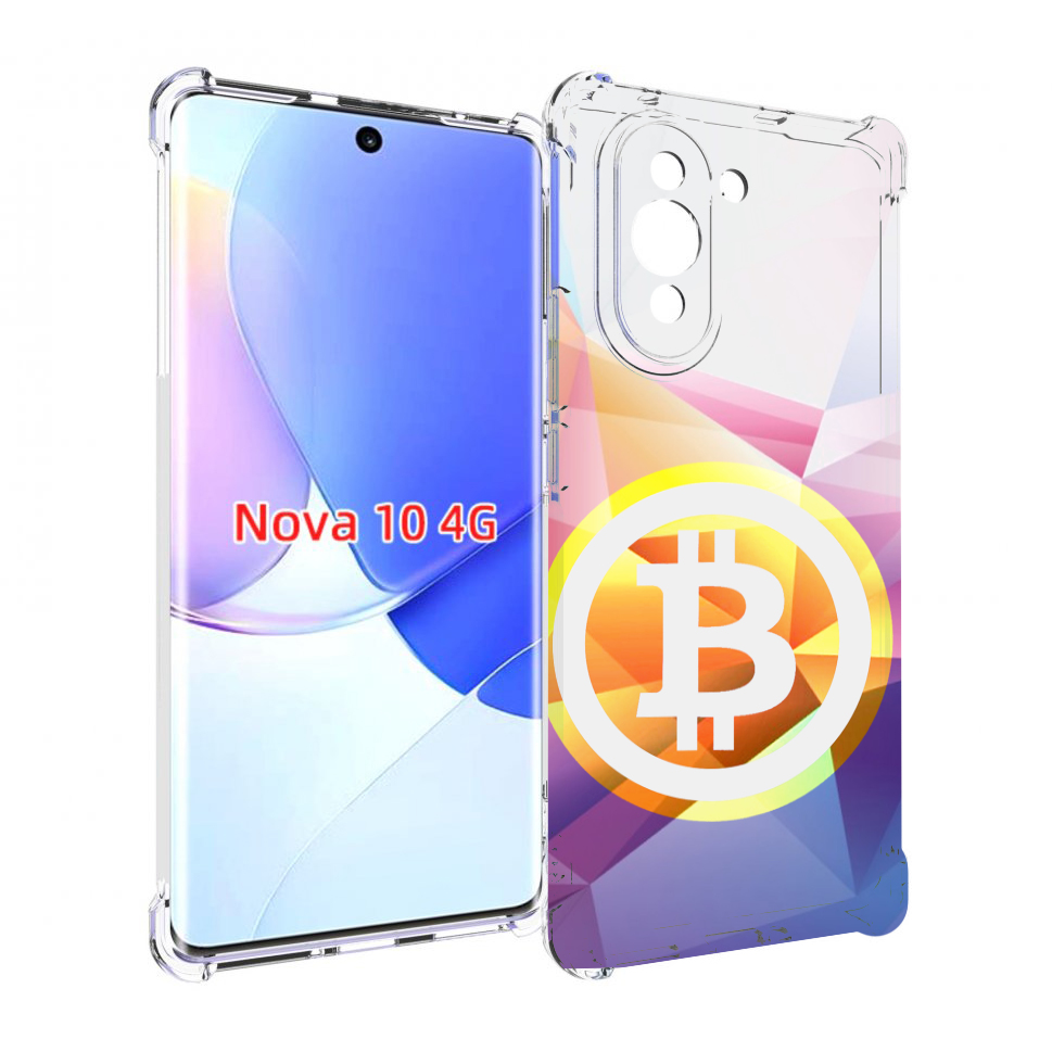 

Чехол MyPads Биткоин для Huawei Nova 10, Прозрачный, Tocco