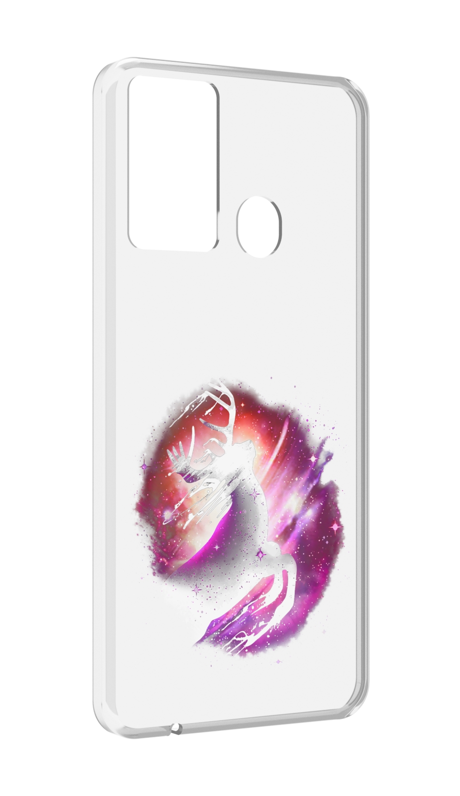 

Чехол MyPads звездный олень для Itel P37/Itel Vision 2S, Прозрачный, Tocco