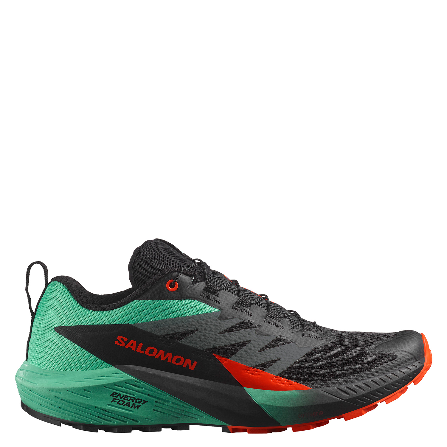 

Кроссовки мужские Salomon Sense ride 5 черные 10.5 UK, Черный, Sense ride 5