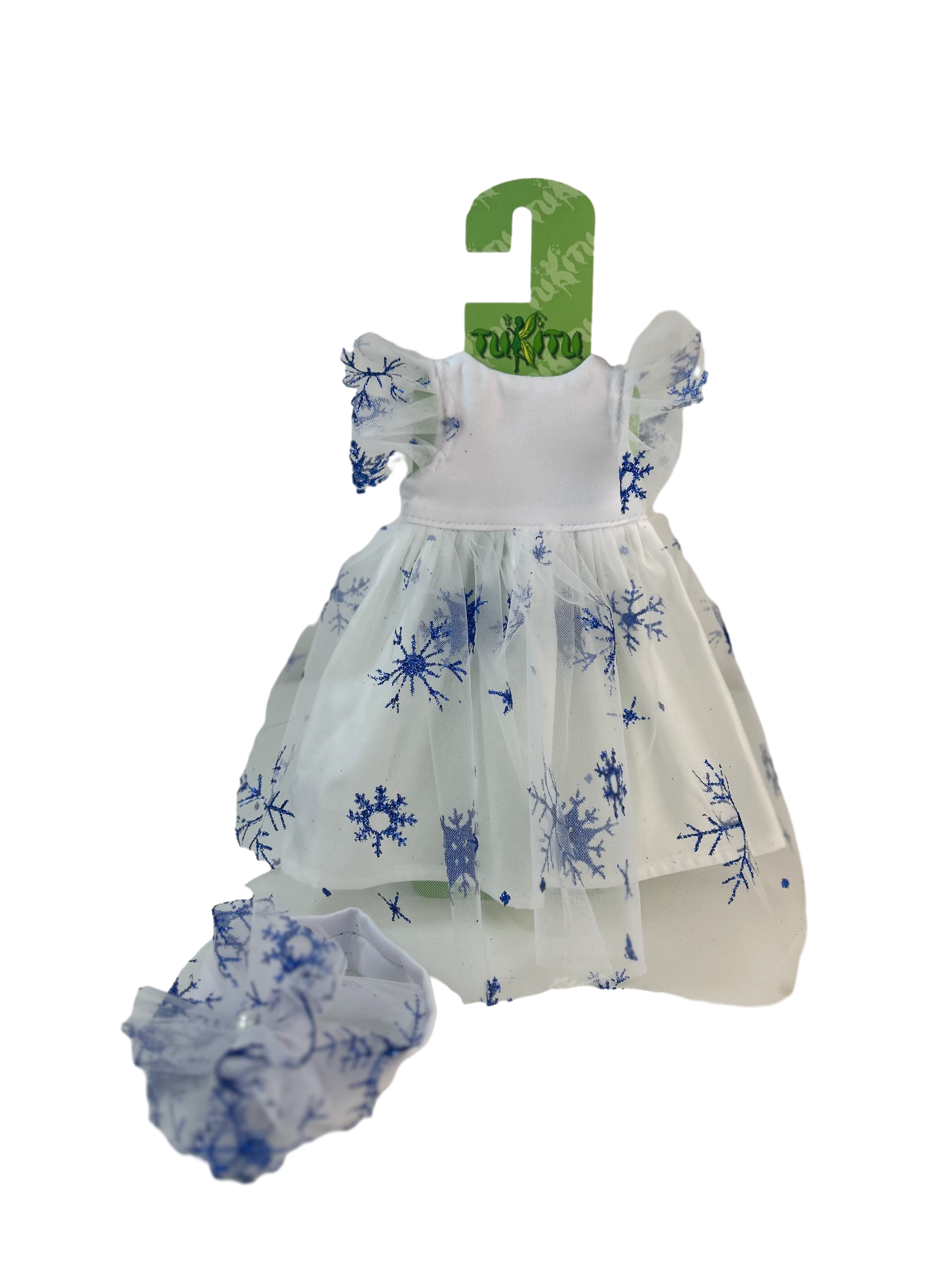 Комплект одежды для кукол TuKiTu Льдинка: платье, бант, талия 18-19 см