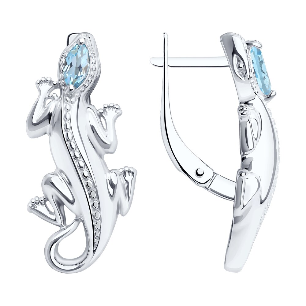 

Серьги из серебра с топазом SOKOLOV 92022603, 92022603