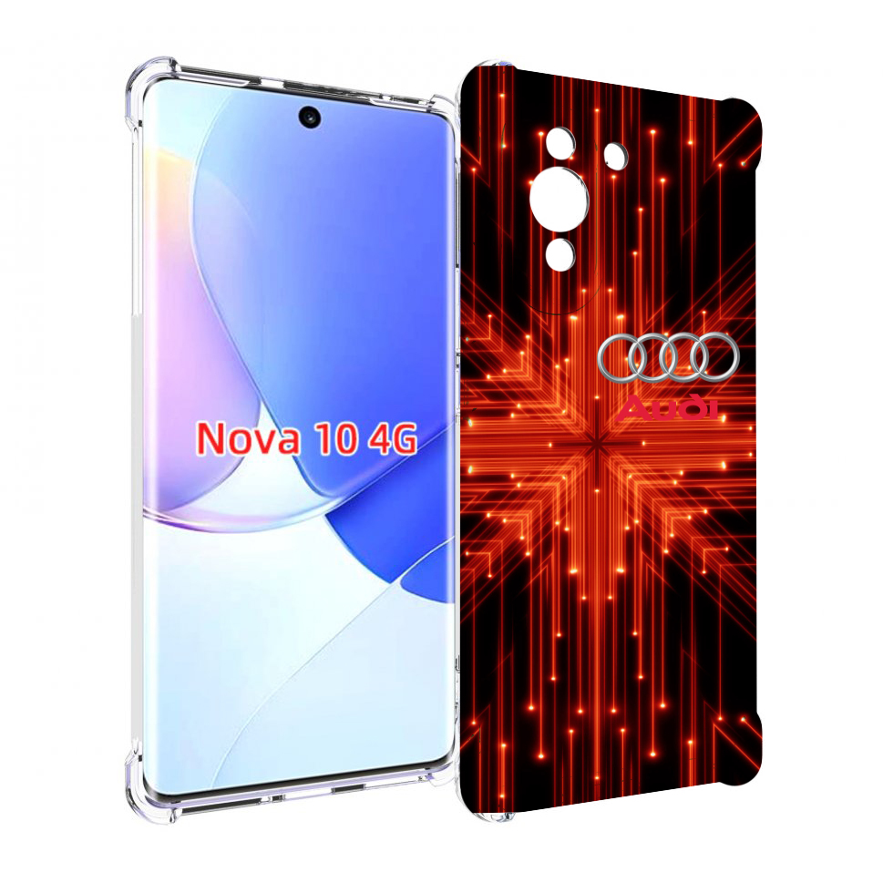 

Чехол MyPads Ауди-на-неоновом-фоне для Huawei Nova 10, Прозрачный, Tocco