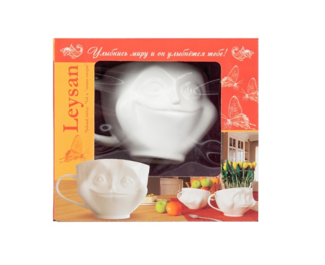 фото Подарочный набор чая leysan с чашкой эмоция микс листовой 30 г