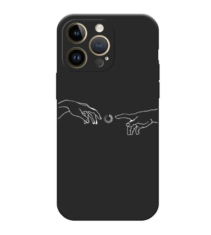 

Чехол Awog на Apple iPhone 14 Pro Max / Айфон 14 Про Макс "Загрузка творения", Черный, 15052-1