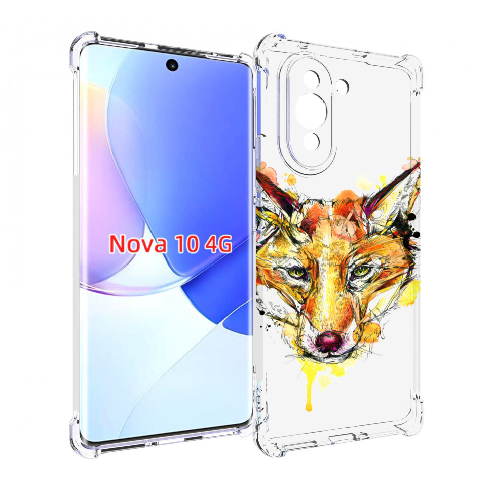 

Чехол MyPads Акварельная лиса для Huawei Nova 10, Прозрачный, Tocco
