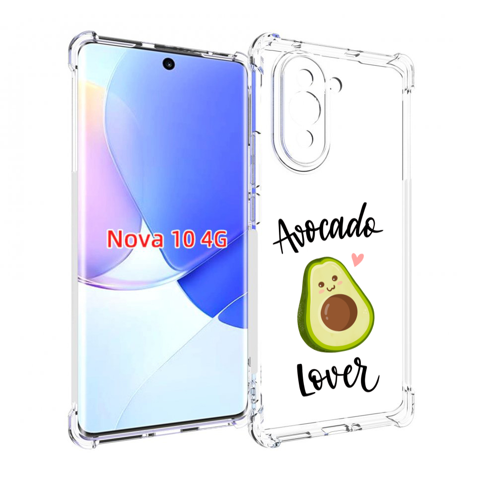 

Чехол MyPads Авокадо-любовь для Huawei Nova 10, Прозрачный, Tocco