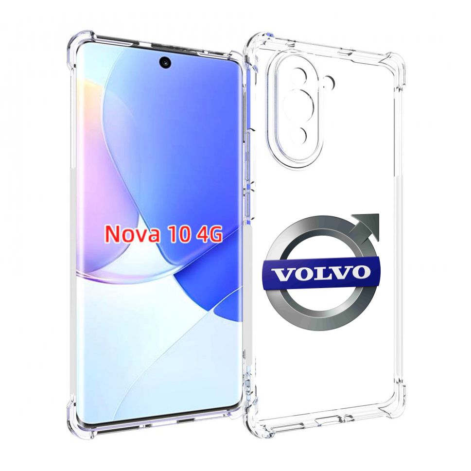 

Чехол MyPads volvo мужской для Huawei Nova 10, Прозрачный, Tocco