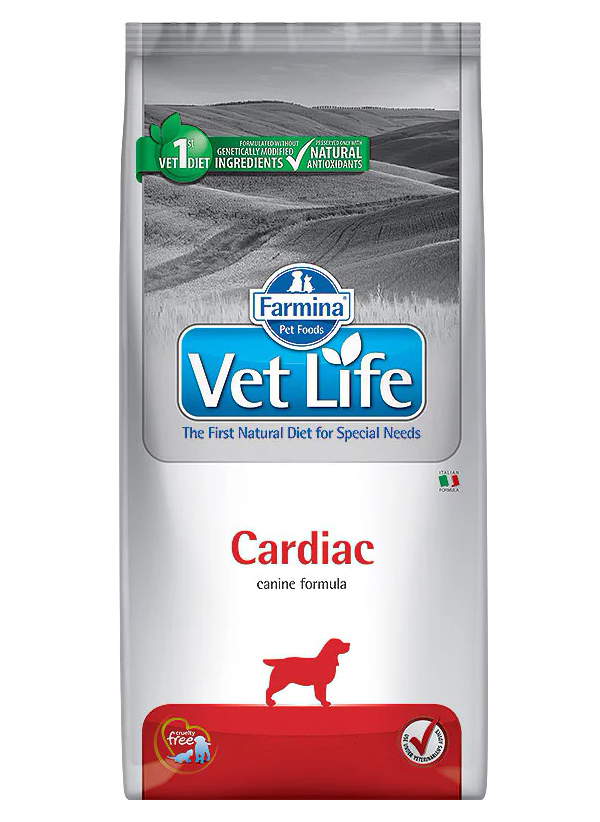 

FARMINA FARMINA VET LIFE CARDIAC для взрослых собак при сердечной недостаточности (2 + 2 к