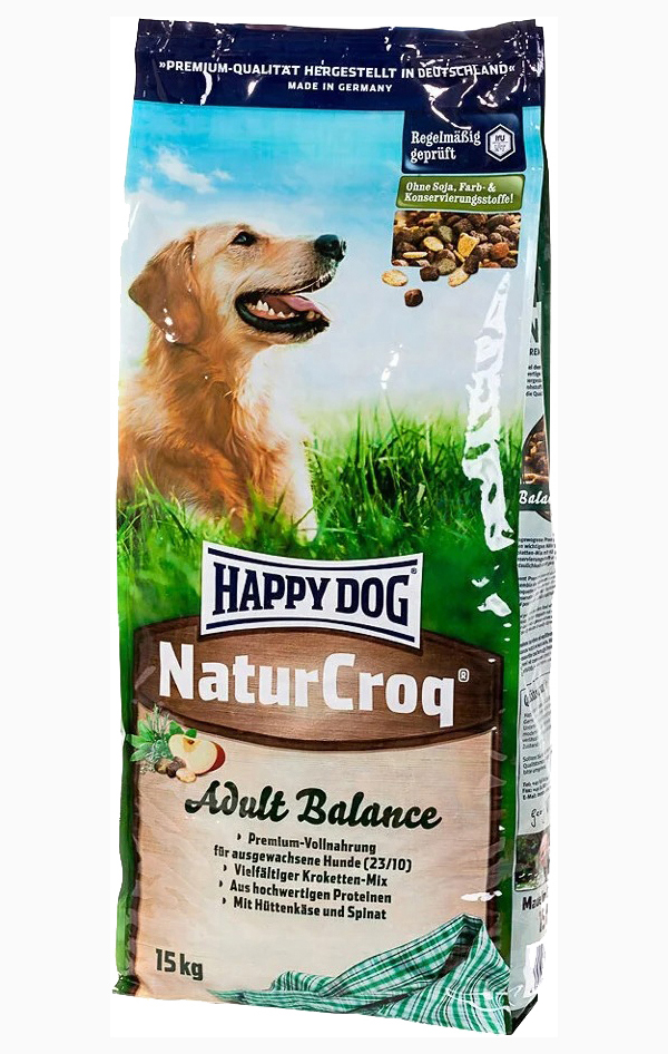 

HAPPY DOG HAPPY DOG NATURCROQ BALANCE для взрослых собак всех пород (15 + 15 кг)