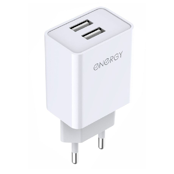 

Сетевое зарядное устройство NRG ET-22 отсутствует 2xUSB 2,1 А белый, ET-22