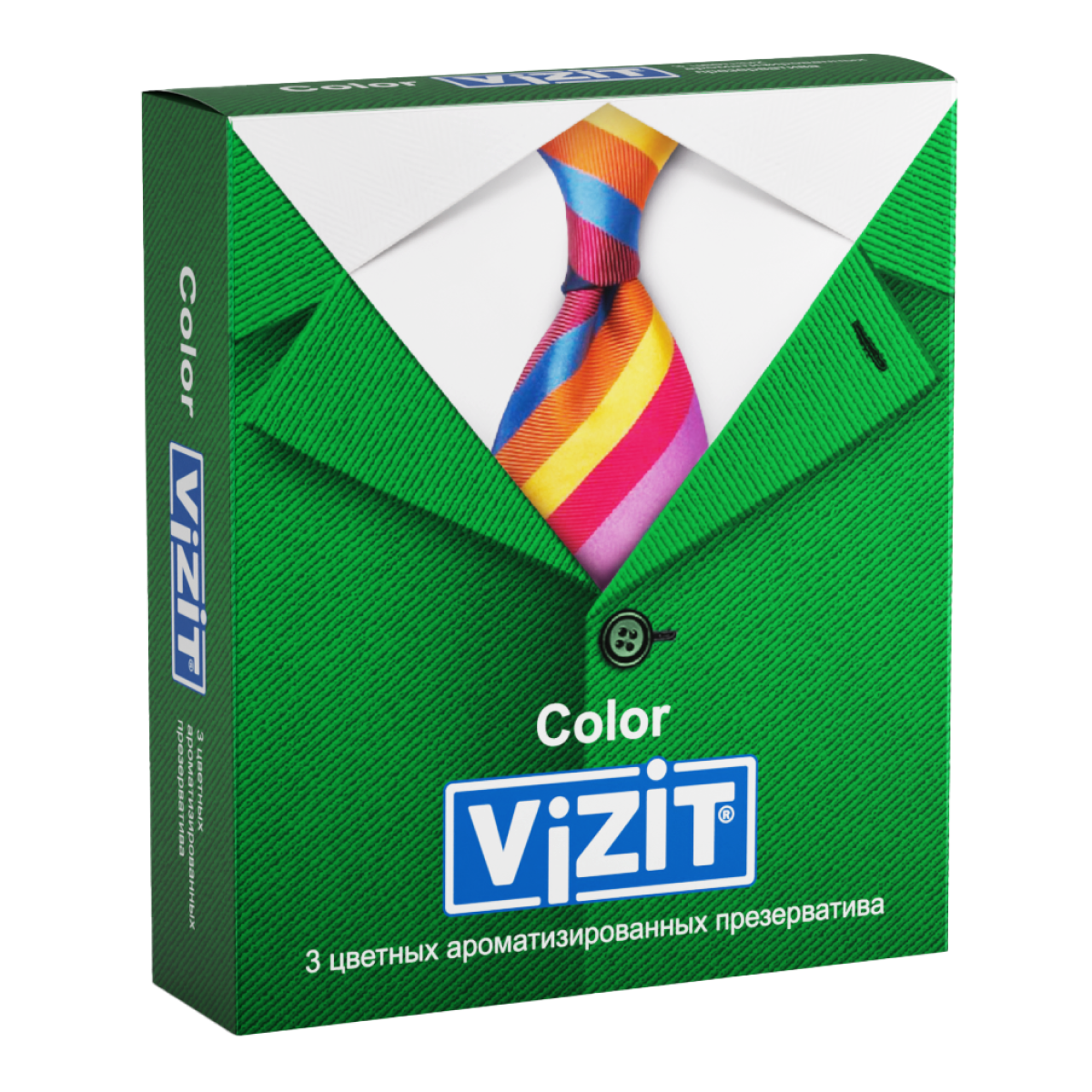 Презервативы VIZIT Color Цветные ароматизированные 3 шт.