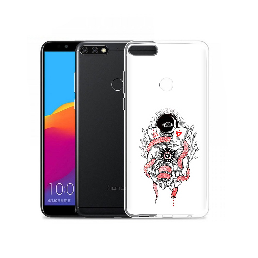 

Чехол MyPads Tocco для Honor 7C Pro абстрация связанные руки (PT113786.47.213), Прозрачный, Tocco