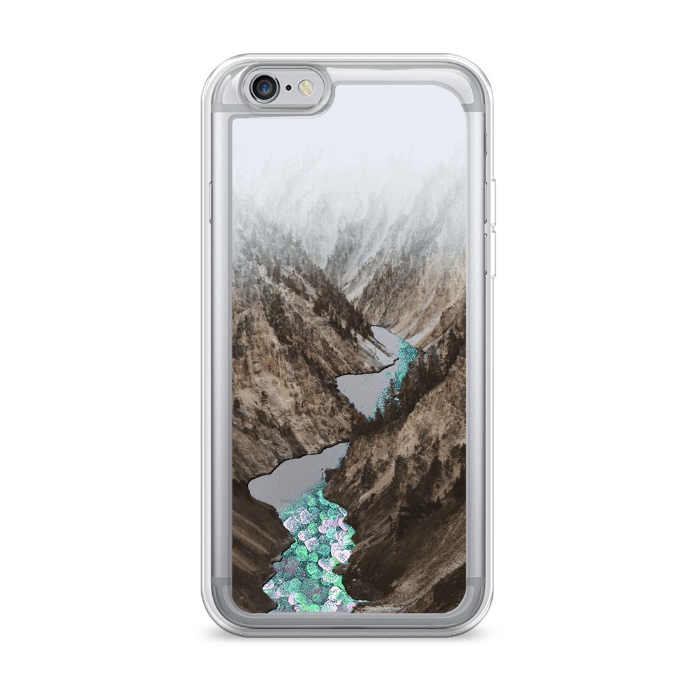 

Жидкий чехол с блестками "Горная река" на Apple iPhone 6S, 0104S95-1