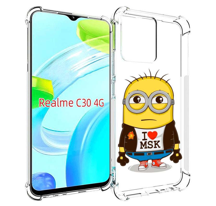 

Чехол MyPads миньон-я-люблю-Мск для Realme C30 4G / Narzo 50i Prime, Прозрачный, Tocco