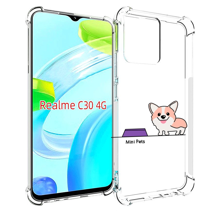 

Чехол MyPads мини-питомец детский для Realme C30 4G / Narzo 50i Prime, Прозрачный, Tocco